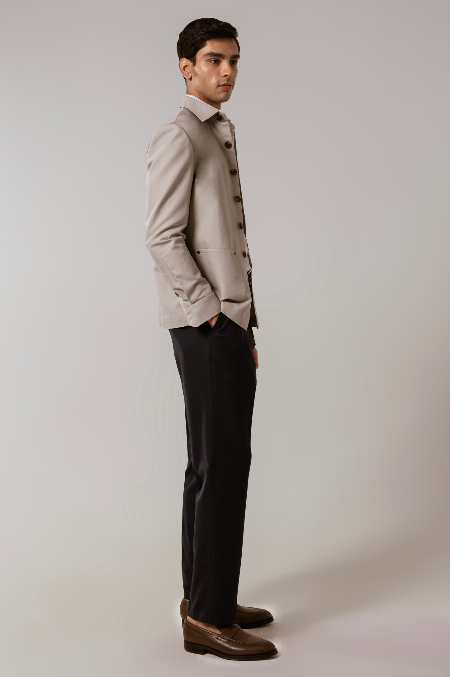 Worker Jacket in Ecru