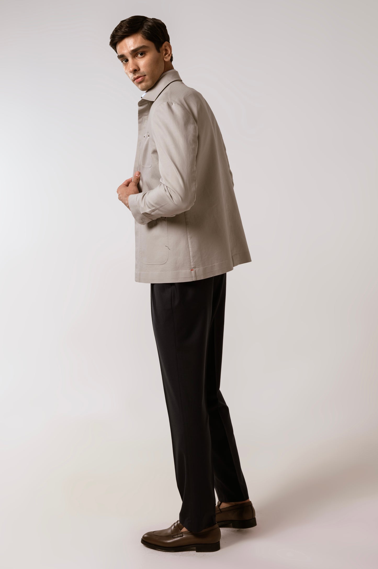 Worker Jacket in Ecru