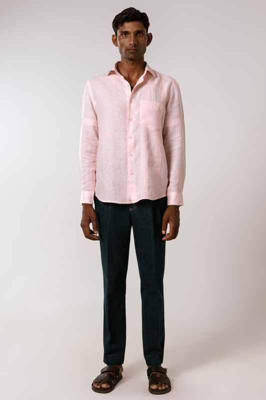 Linen Shirt in Dusty Pink