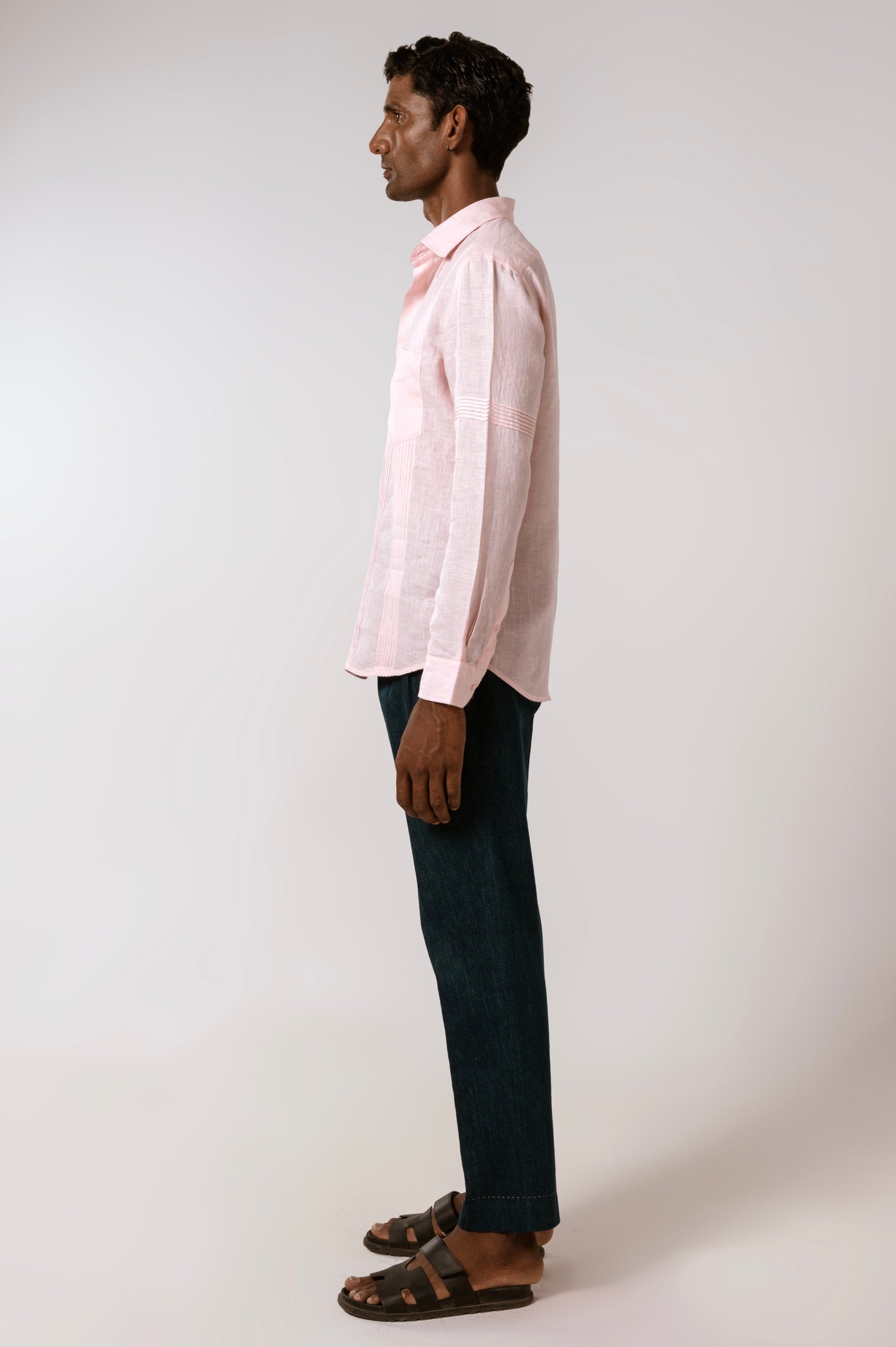 Linen Shirt in Dusty Pink