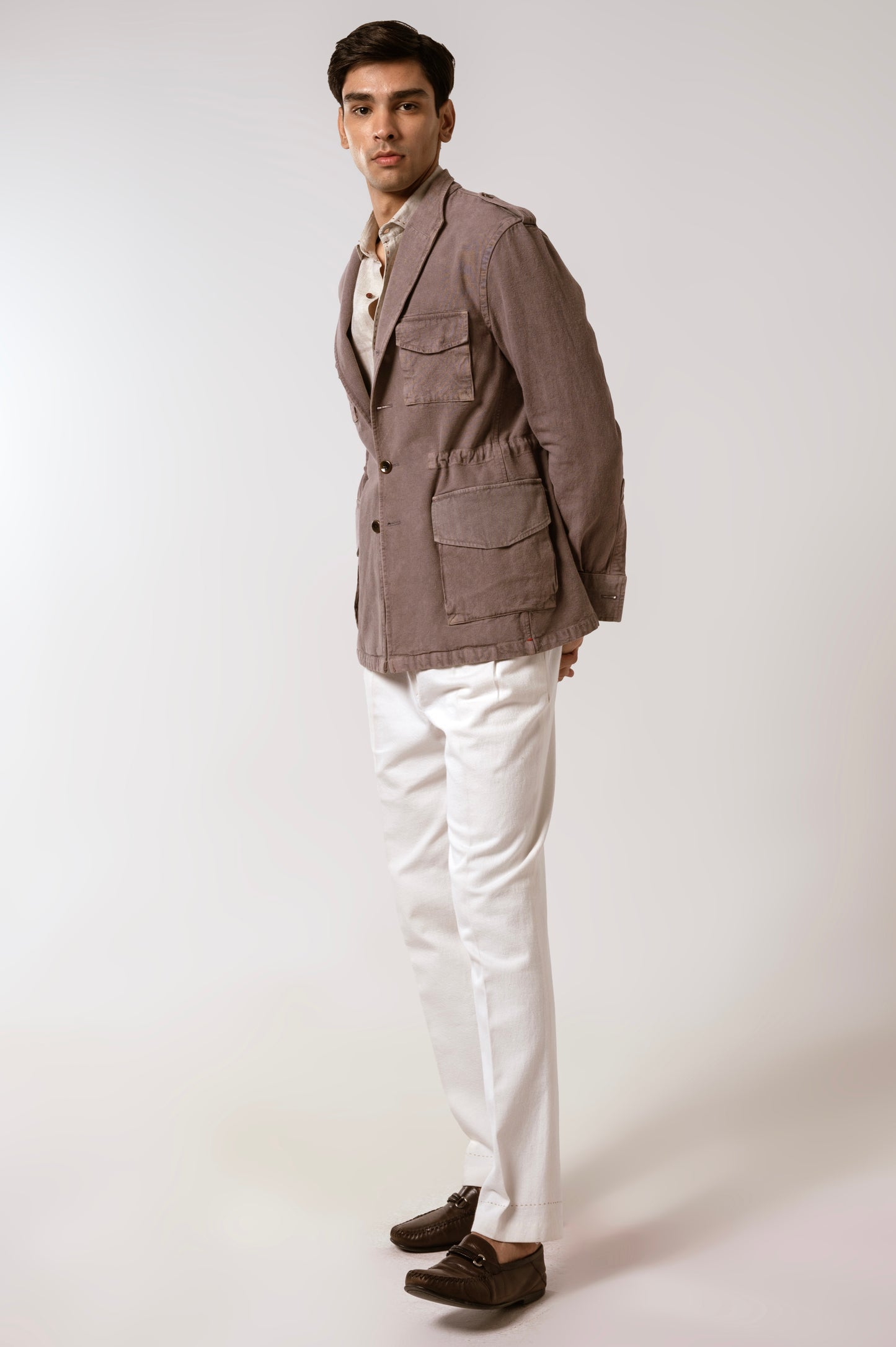 Raam Jacket In Mousse Canvas