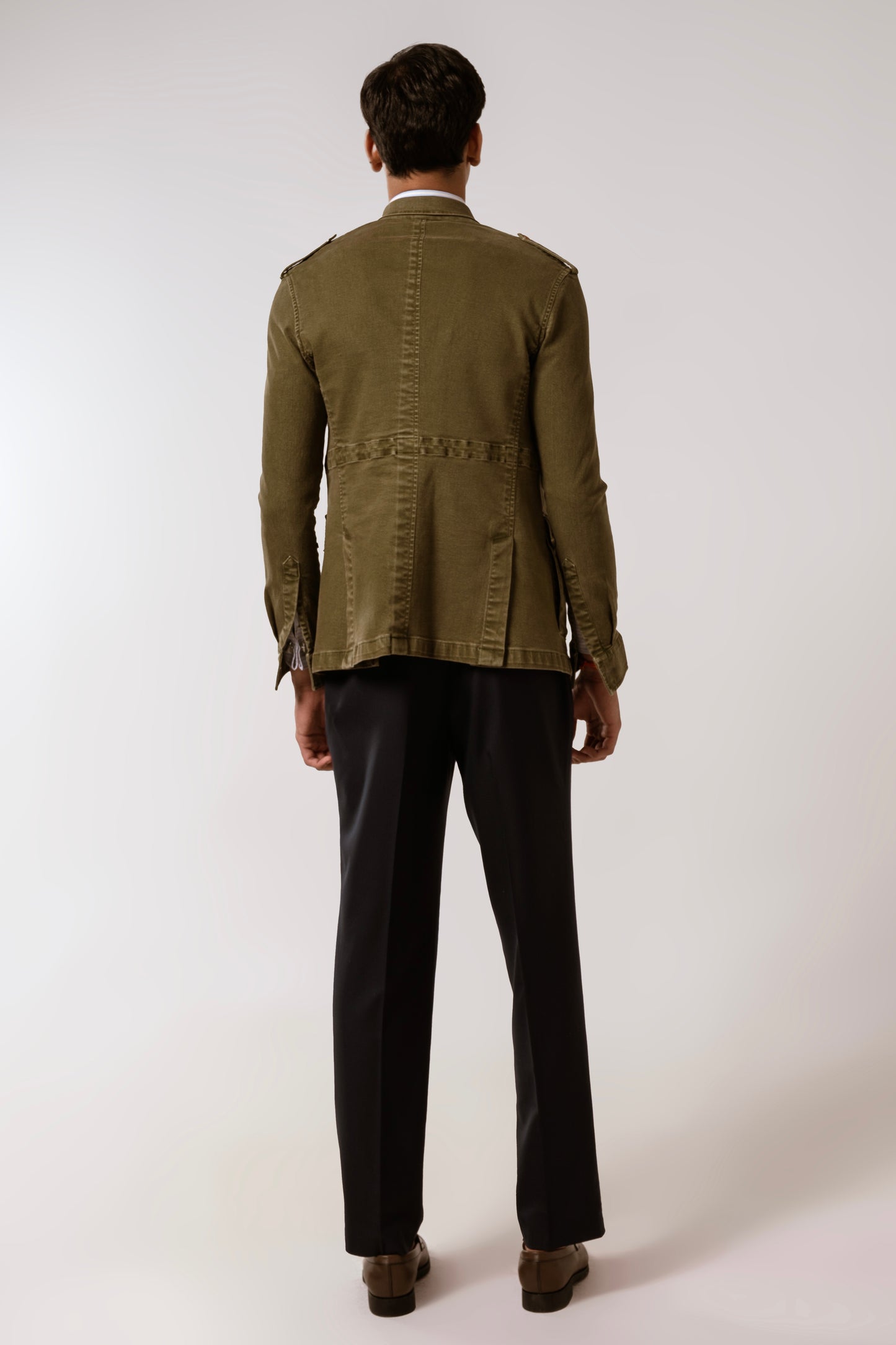 Raam Jacket in Green Denim