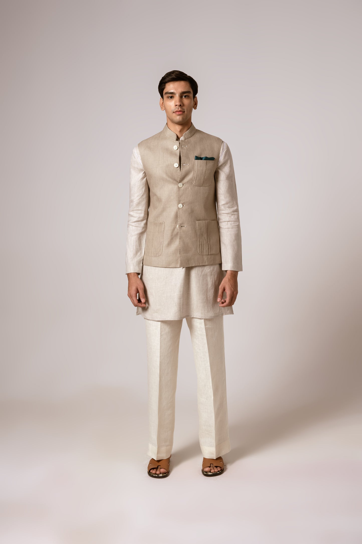 Sadri In Oatmeal Linen