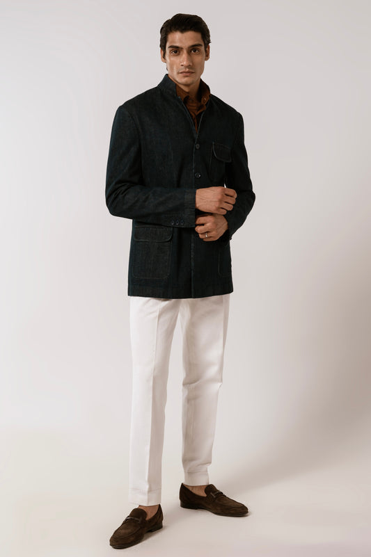 Stan Jacket In Blue Denim