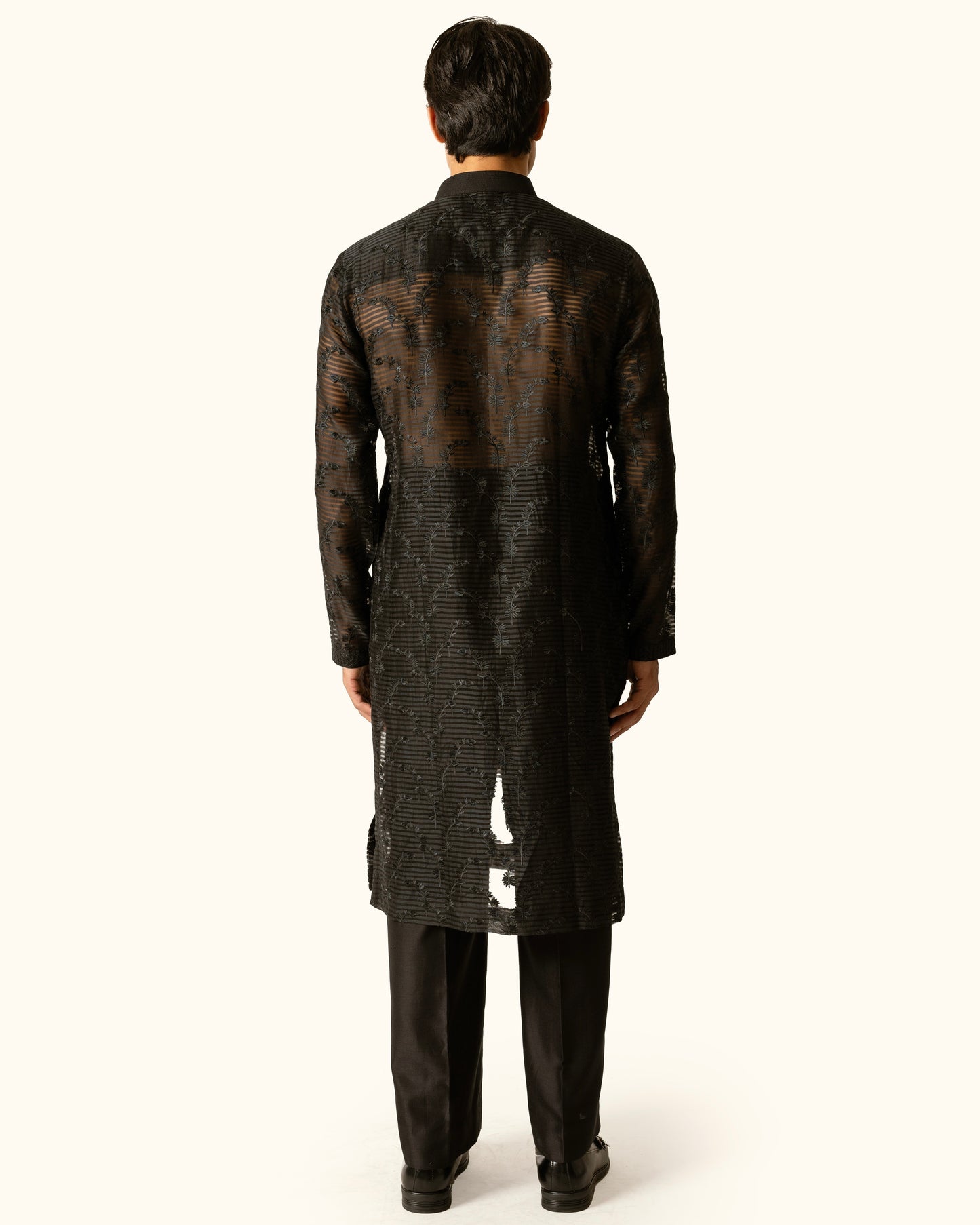 Black sheer kurta