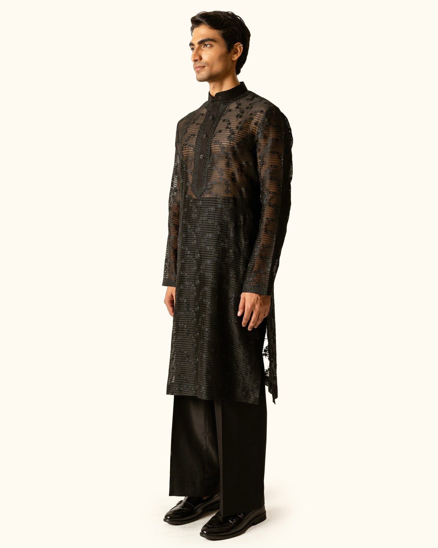 Black sheer kurta