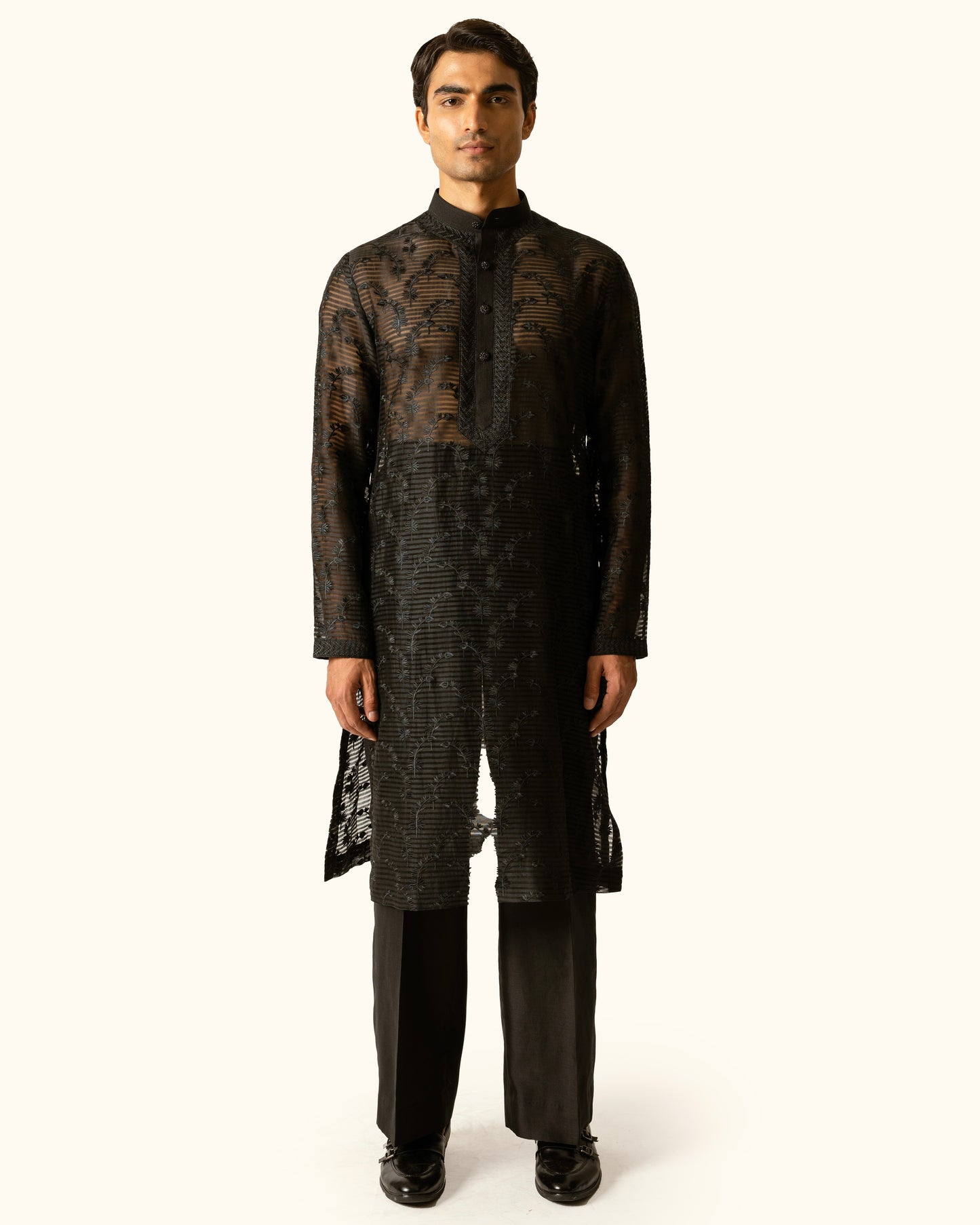 Black sheer kurta