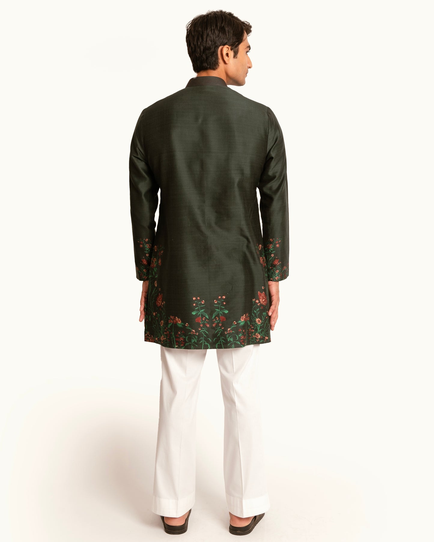 Emerald Green Floral Printed Kurta Set
