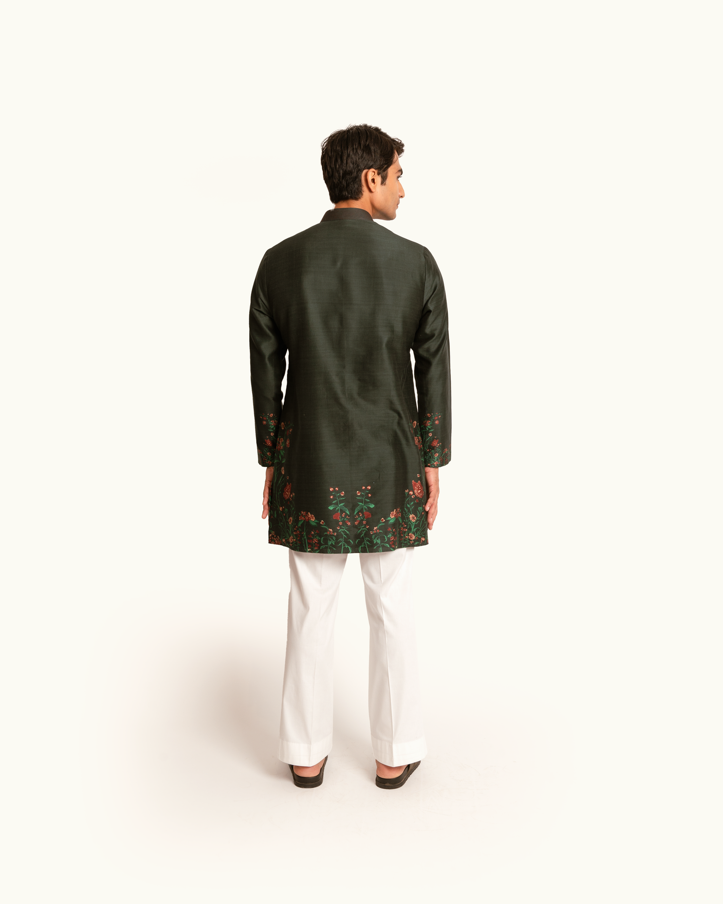Emerald Green Floral Printed Kurta Set