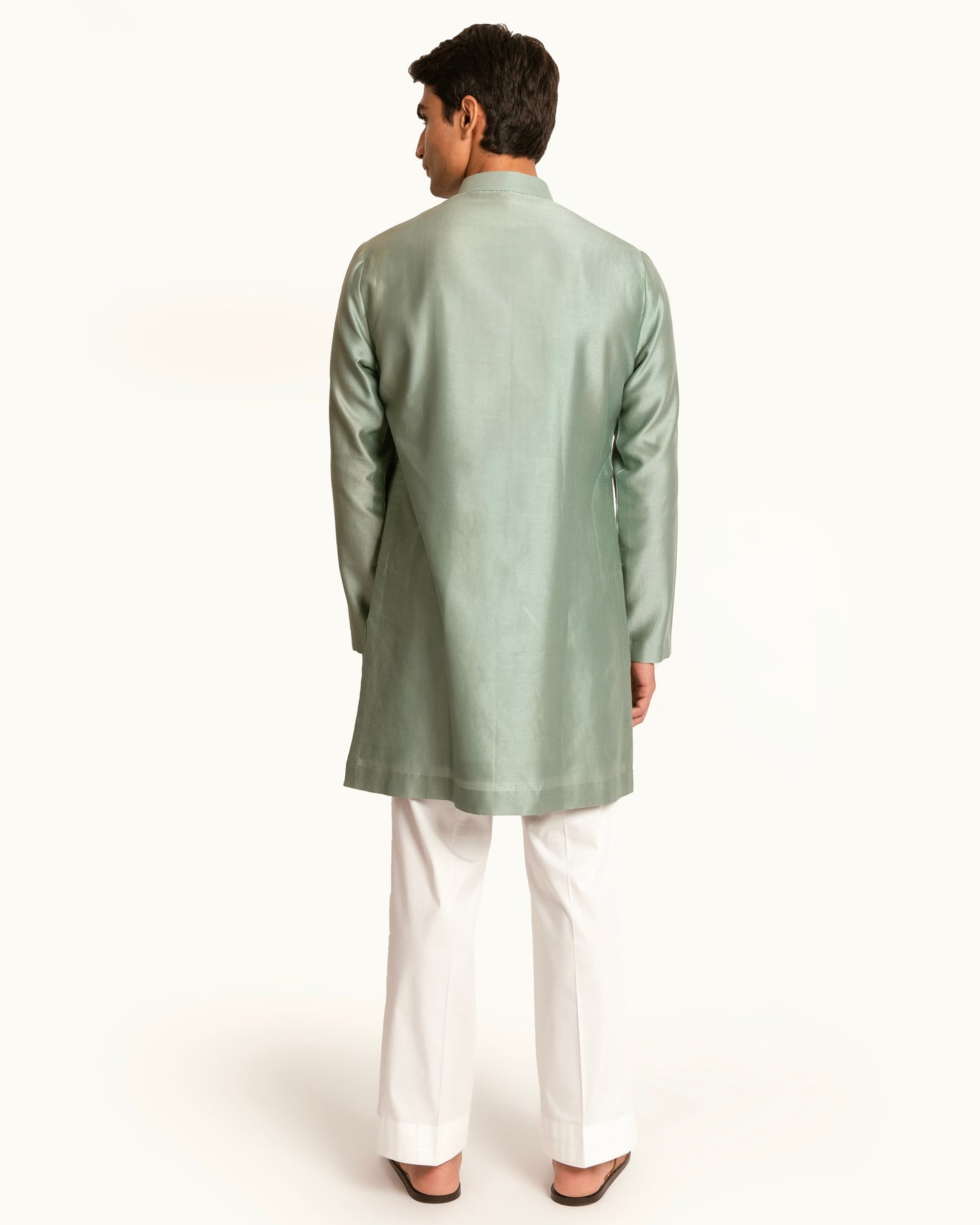 Sage Green Kantha Kurta Set