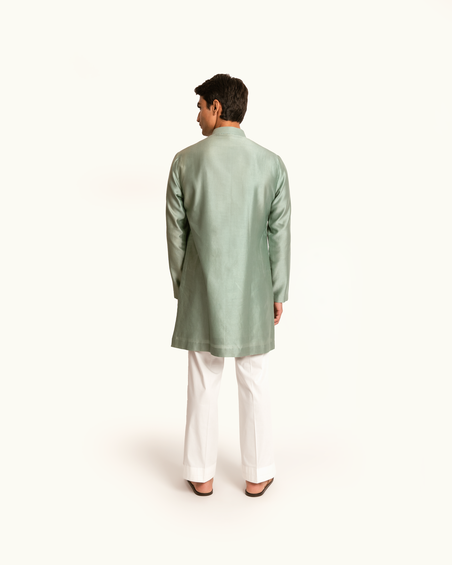 Sage Green Kantha Kurta Set