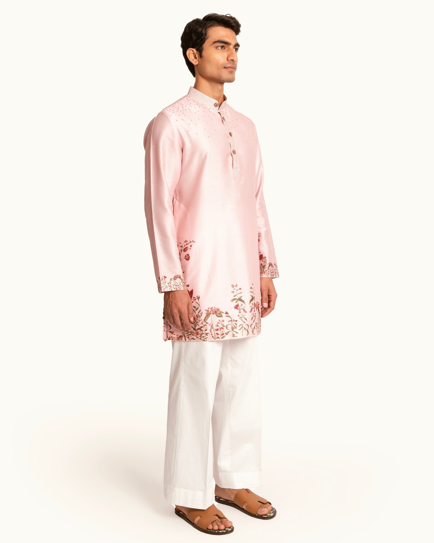 Dusty Pink Floral Printed Kurta Set