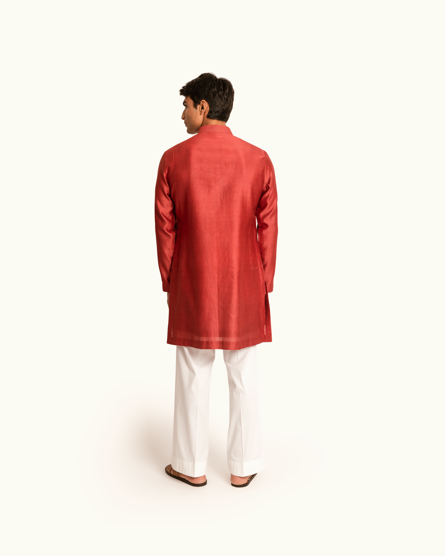 Terracotta Kantha Kurta Set