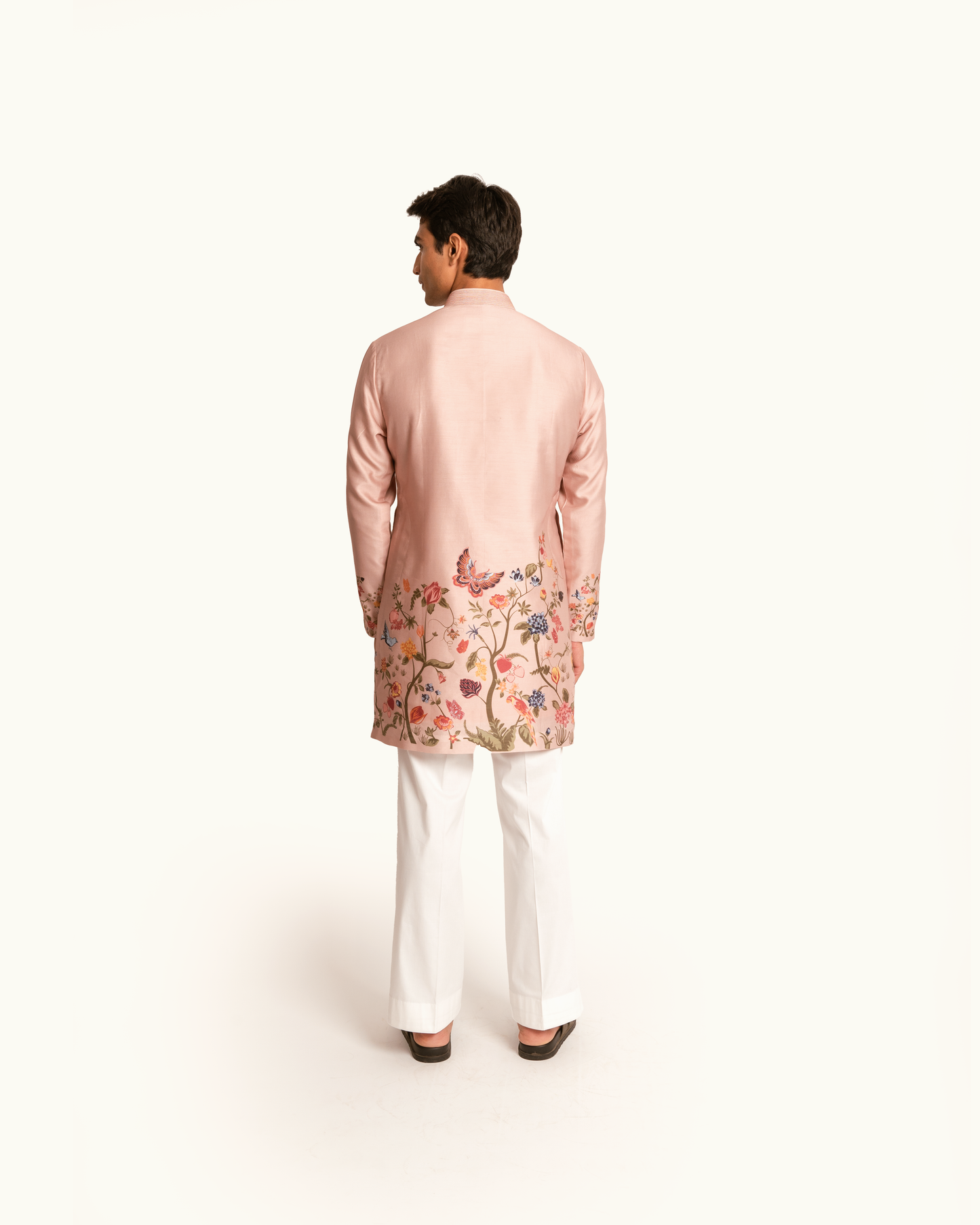 Rose Gold Large Floral Printed Kurta Set